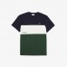 Lacoste Branded Colour Block T-shirt Navy/White/Green