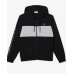 Lacoste Colour Block Zip Up Hood Black/Grey