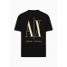 Armani Exchange Comfort Reflective Icon Logo Tee Black