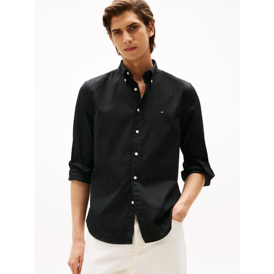 Tommy Hilfiger Core Flex Poplin Regular Fit Shirt Black
