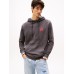 Tommy Jeans Reg Washed Crest Paly Hood Washed Black