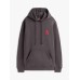 Tommy Jeans Reg Washed Crest Paly Hood Washed Black
