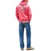 Tommy Jeans Reg Washed Crest Paly Hood Vintage Cerise