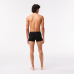 Lacoste 3 Pack Crocodile Print Trunks Black