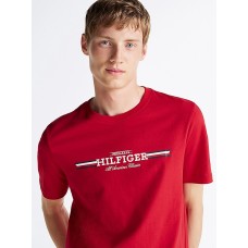 Tommy Hilfiger Chest Stripe Tee Primary Red