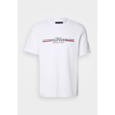 Tommy Hilfiger Chest Stripe Tee White