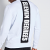11 Degrees Cut & Sew Printed Graphic Sweater White/Black