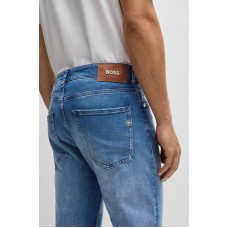 Boss Delaware slim-fit jeans in super-soft blue denim