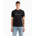 Armani Exchange Diagonal Logo Tee Black