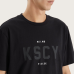 Kiss Chacey Dilon Dual Curved Tee Jet Black