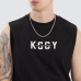 Kiss Chacey Divided Curved Muscle Tee Jet Black