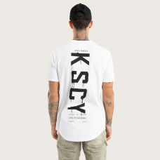 Kiss Chacey Division Dual Curved Tee White 2.0 Kiss Chacey Division Dual Curved Tee White 2.0