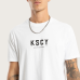 Kiss Chacey Division Dual Curved Tee White 2.0 Kiss Chacey Division Dual Curved Tee White 2.0