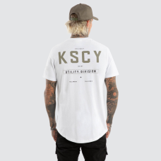 Kiss Chacey Division Dual Curved Tee Optical White