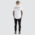 Kiss Chacey Division Dual Curved Tee Optical White