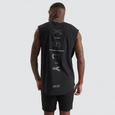 Kiss Chacey Divided Curved Muscle Tee Jet Black