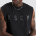 Kiss Chacey Divided Curved Muscle Tee Jet Black