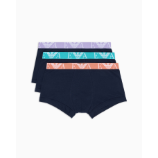 Emporio Armani Three Pack of Boxers with Bold Monogram Logo