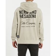 Nena and Pasadena Elite Company Relaxed Hooded Sweater Pigment Sand