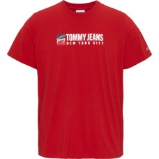 Tommy Jeans Entry Athletic Tee Deep Crimson