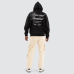 Nena and Pasadena Etiquette Box Fit Hoodie Jet Black