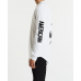 Americain Etroit Dual Curved L/S Tee White