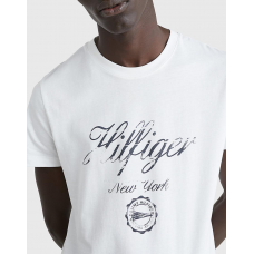 Tommy Hilfiger Faded Script Tee White
