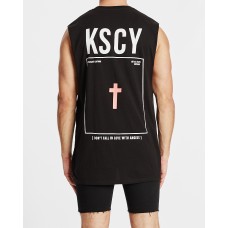 Kiss Chacey The Fall Step Hem Muscle Jet Black