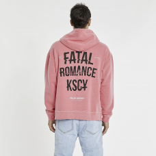 Kiss Chacey Fallen Paradise Relaxed Hooded Sweater Rapture Rose