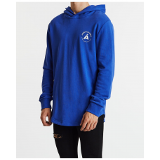 Americain Fatigue Hooded Dual Curved Sweater Amparo Blue