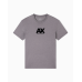 Armani Exchange Felt Logo Tee Dark Gull Grey
