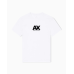 Armani Exchange Felt Logo Tee White