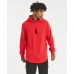 Americain Fired Up Hooded Dual Curved Hoodie Red