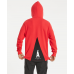 Americain Fired Up Hooded Dual Curved Hoodie Red