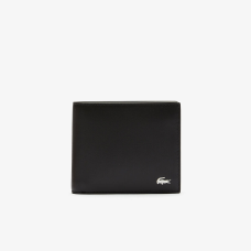 Lacoste Fitzgerald Coin and Cards Leather Wallet Black