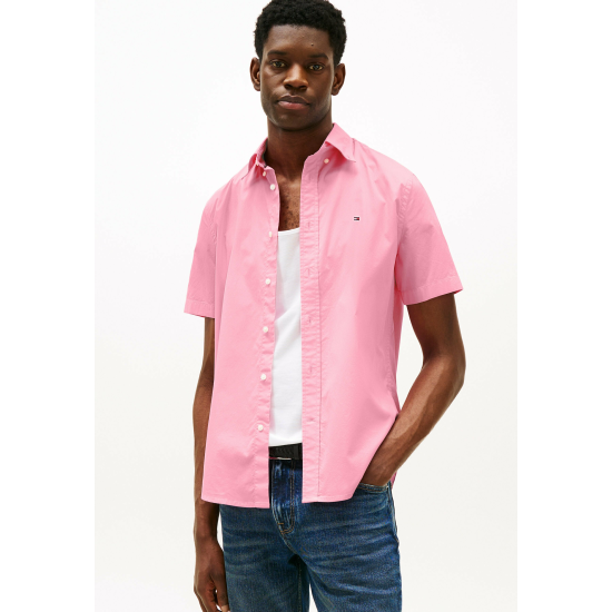 Tommy Hilfiger Flex Poplin Solid S/S Shirt Classic Pink