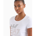 EA7 Emporio Armani Logo Series Foil Print Tee White