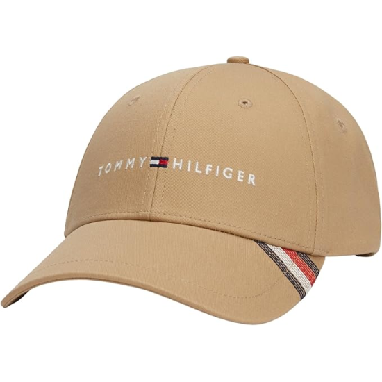 Tommy Hilfiger Foundation 6 Panel Cotton Cap Tan