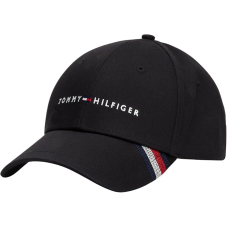 Tommy Hilfiger Foundation 6 Panel Cotton Cap Black