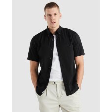 Tommy Hilfiger Flex Poplin Reg Fit S/S Black