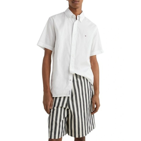 Tommy Hilfiger Flex Poplin Reg Fit S/S White