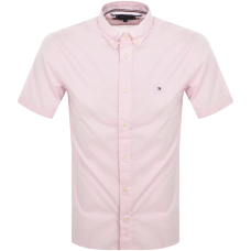 Tommy Hilfiger Flex Poplin Reg Fit S/S Light Pink 