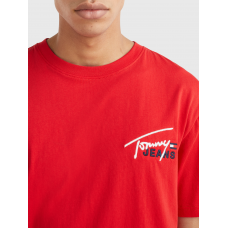 Tommy Jeans Classic Graphic Signature Tee Deep Crimson