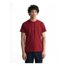 Gant D1 Tonal Archive Shield T-Shirt Ruby Red