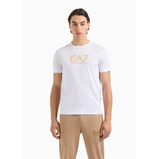 EA7 Emporio Armani Gold Label Cotton Jersey Tee White