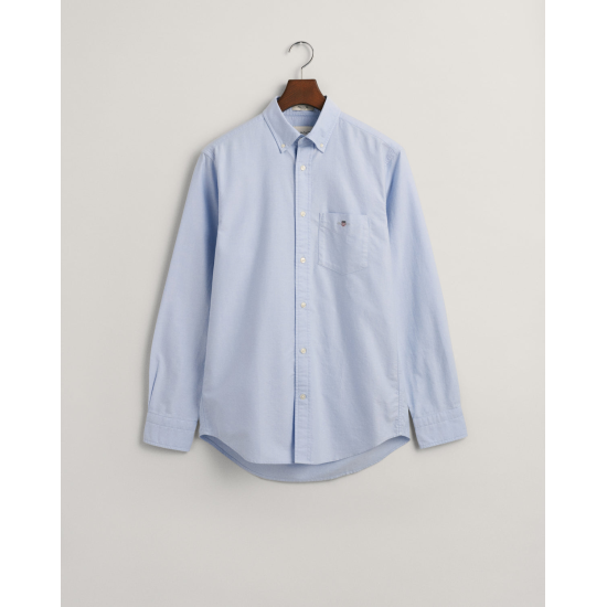 Gant Regular Fit Oxford Shirt Light Blue