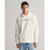 Gant Printed Graphic Hoodie Eggshell