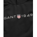 Gant Printed Graphic Hoodie Black