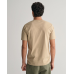 Gant Logo Script Printed Tee Dried Khaki 