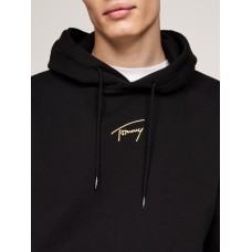 Tommy Jeans Gold Signature Hoodie Black 